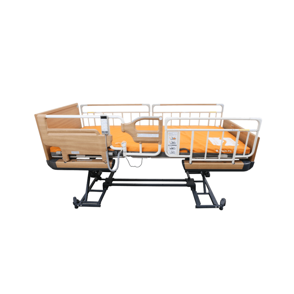 เตียงผู้ป่วยไฟฟ้า PARAMOUNT BED รุ่น Rakusho Z สีไม้ (Half) พร้อมที่นอน รุ่น Stretch Fit_2